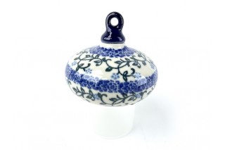 188  Bunzlau Kerstbal rond plat 1822 